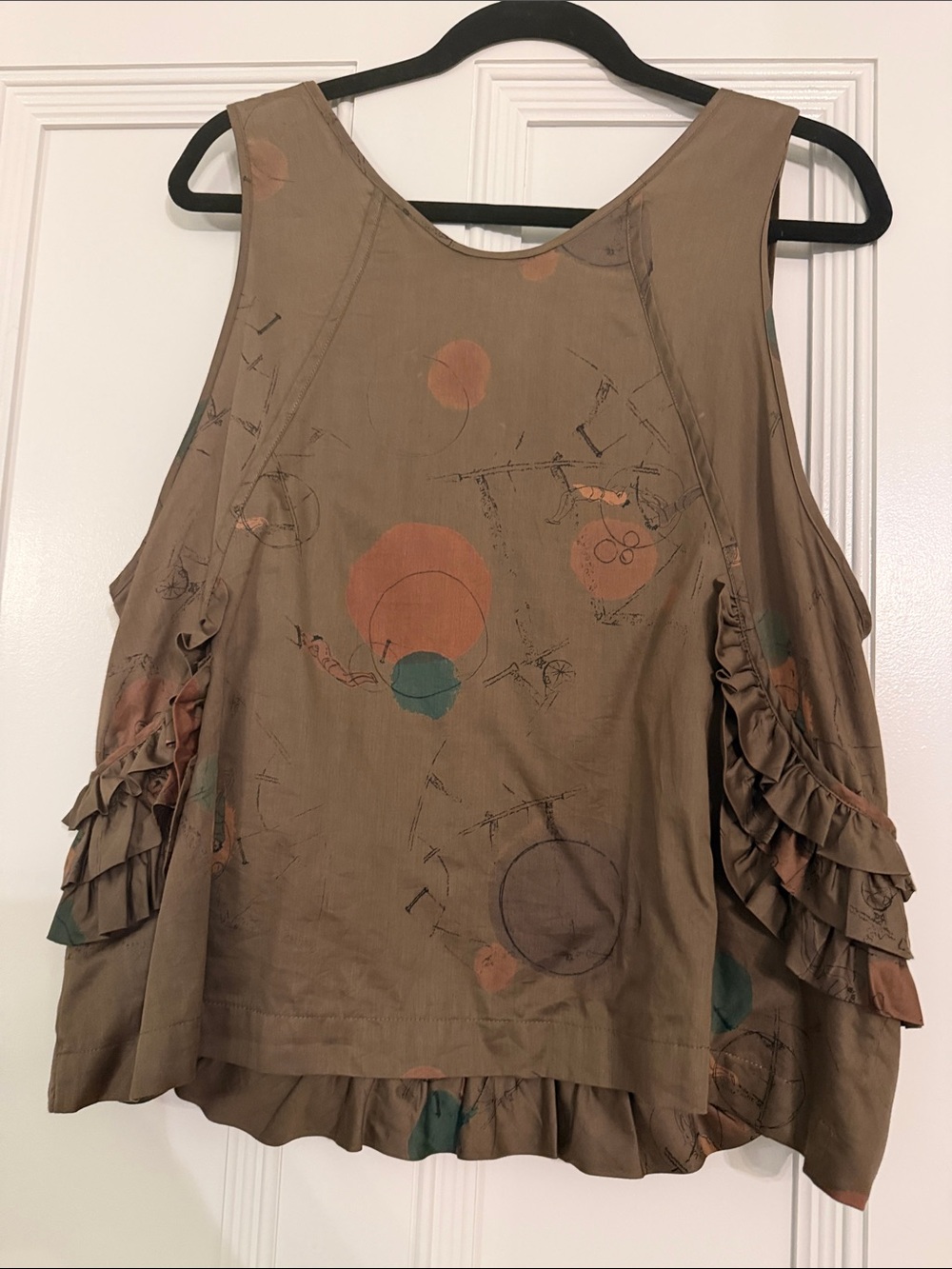 Sleeveless Ruffled Scoop Tank - Picture 5 of 5